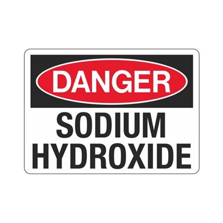 Danger Sodium Hydroxide Sign